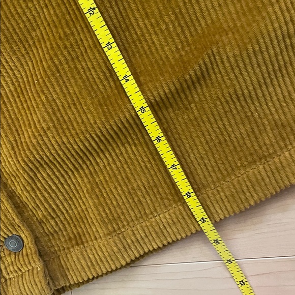 Madewell Corduroy size 14 Skirt Golden Ribbed Knit NWOT Patch Pocket Egyptian - Picture 5 of 9
